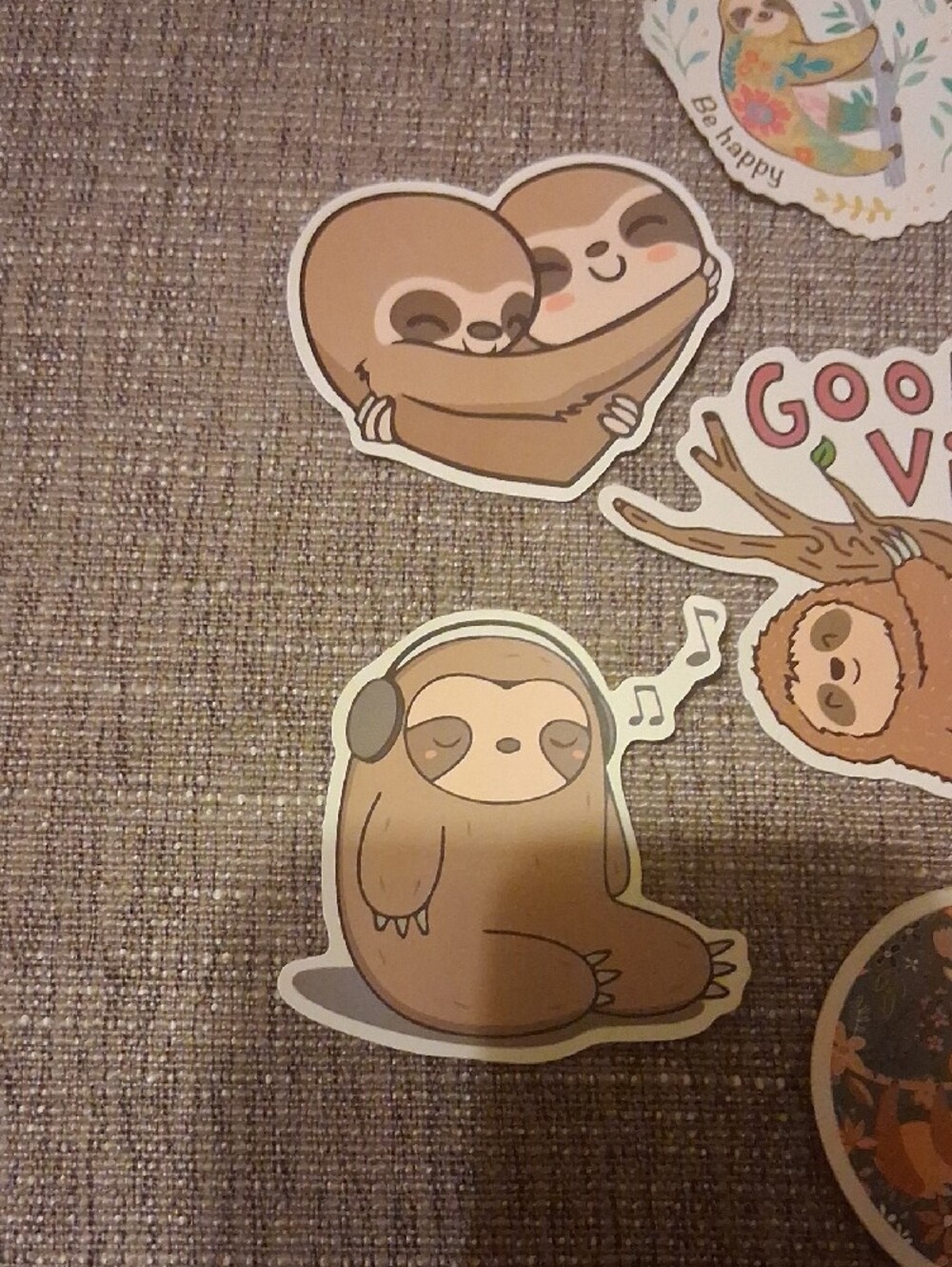 Cute Sloth Sticker Pack – Brown Sloth Designs - Picture 2 of 5
